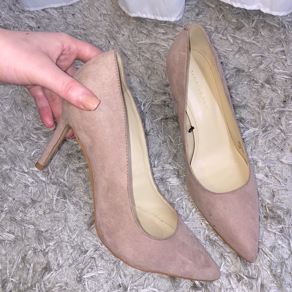 Pink Suede High Heels